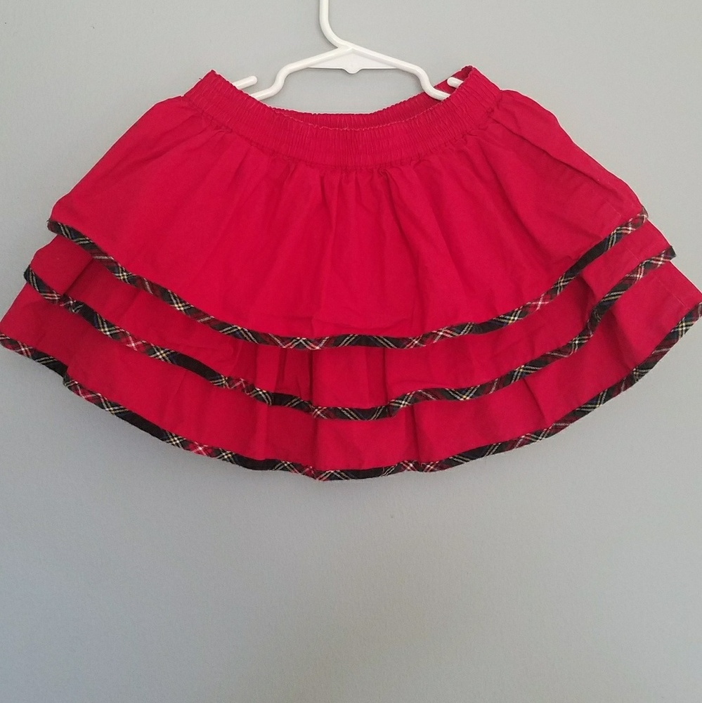 Land's end Red skirt 4T